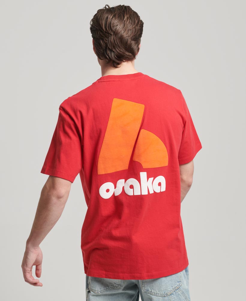 Osaka Graphic Loose T Shirt Hike Red M1011864A 5OL 3