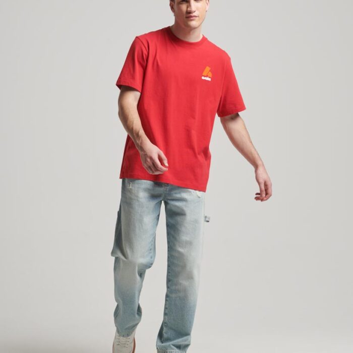 Osaka Graphic Loose T Shirt Hike Red M1011864A 5OL 4