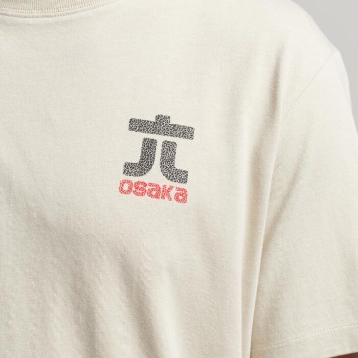 Osaka Graphic Loose T Shirt Pelican Beige M1011864A 8PV 2