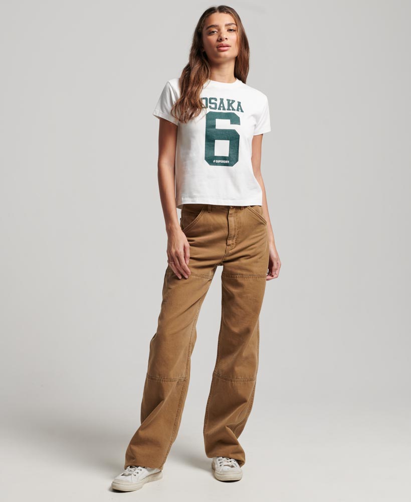 Osaka Graphic Short Sleeve Fitted T Shirt Brilliant White W1011344A T7X 4