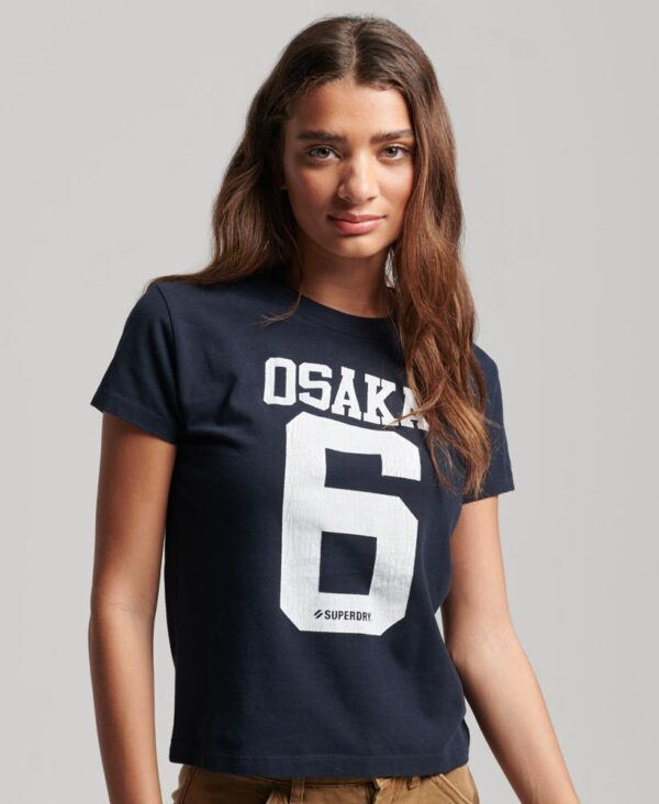 Osaka Graphic Short Sleeve Fitted T Shirt Eclipse Navy W1011344A 98T 1