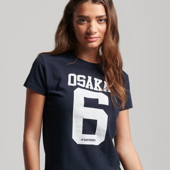 Osaka Graphic Short Sleeve Fitted T Shirt Eclipse Navy W1011344A 98T 1