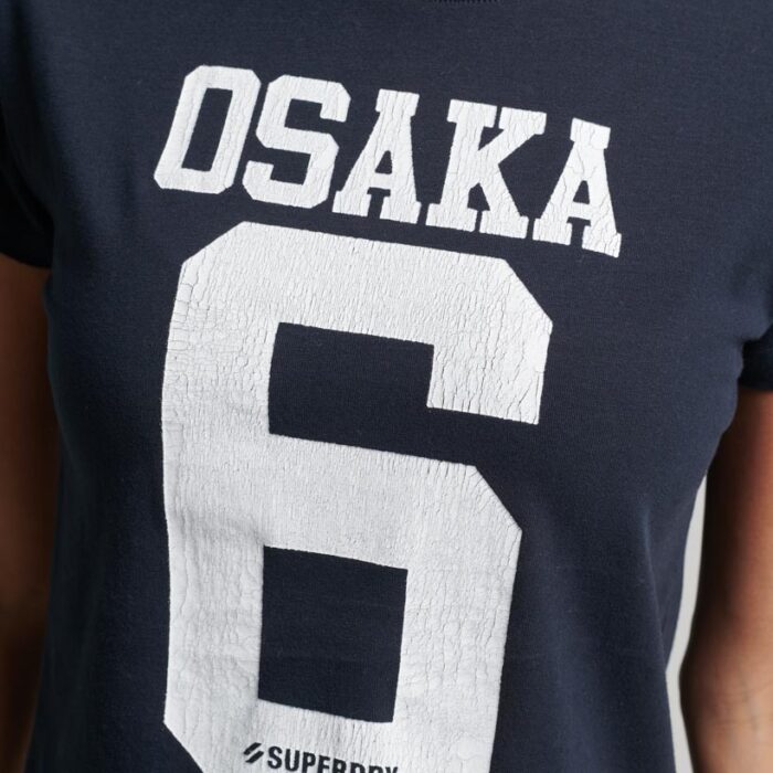 Osaka Graphic Short Sleeve Fitted T Shirt Eclipse Navy W1011344A 98T 2