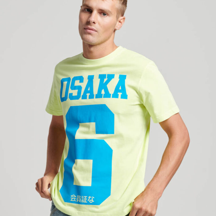 Osaka Neon Graphic T Shirt Fluro Lime M1011869A 2F7 1
