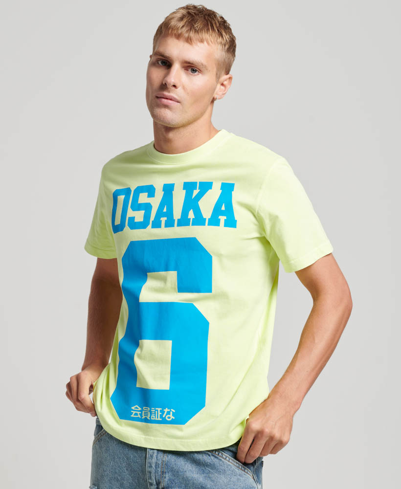 Osaka Neon Graphic T Shirt Fluro Lime M1011869A 2F7 1