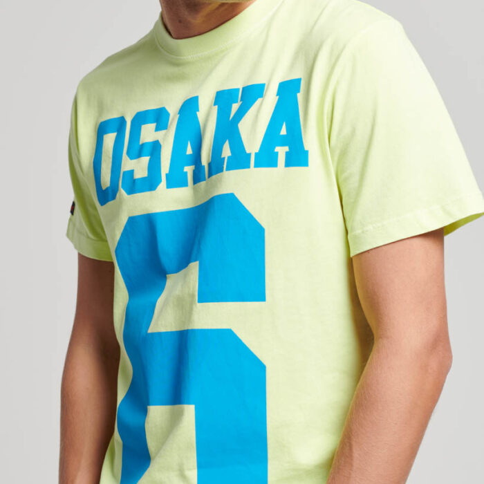 Osaka Neon Graphic T Shirt Fluro Lime M1011869A 2F7 2