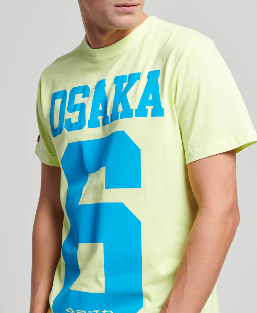 Osaka Neon Graphic T Shirt Fluro Lime M1011869A 2F7 2
