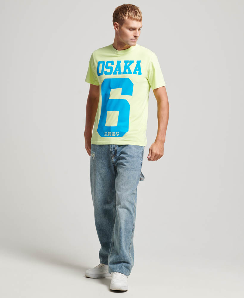 Osaka Neon Graphic T Shirt Fluro Lime M1011869A 2F7 4