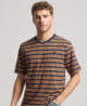 Relaxed Stripe T Shirt Camel Stripe M1011722A 1BA 1