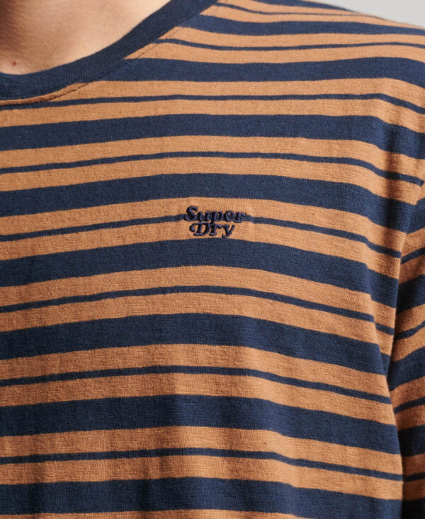 Relaxed Stripe T Shirt Camel Stripe M1011722A 1BA 2