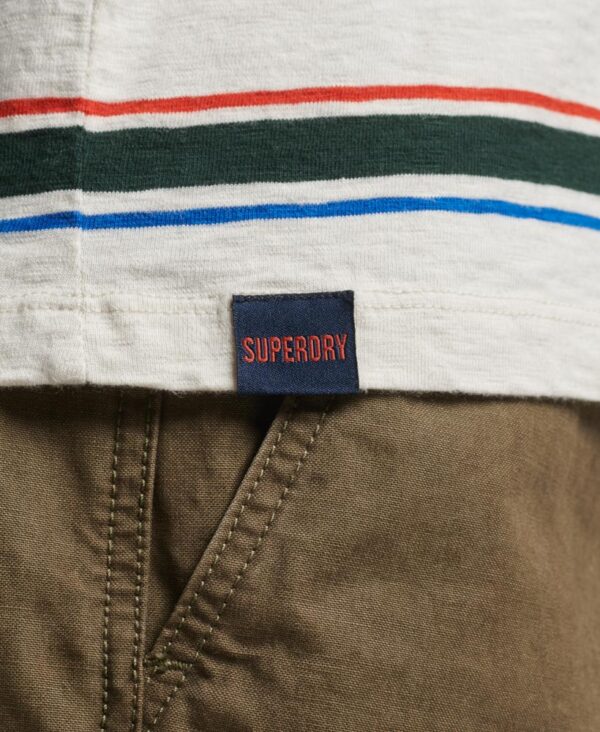Relaxed Stripe T Shirt Off White Stripe M1011722A QF5 3