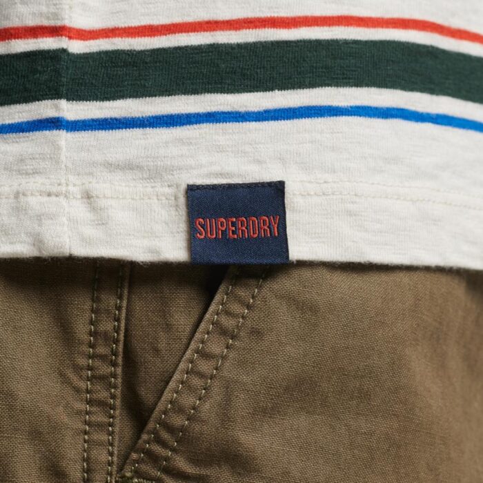 Relaxed Stripe T Shirt Off White Stripe M1011722A QF5 3