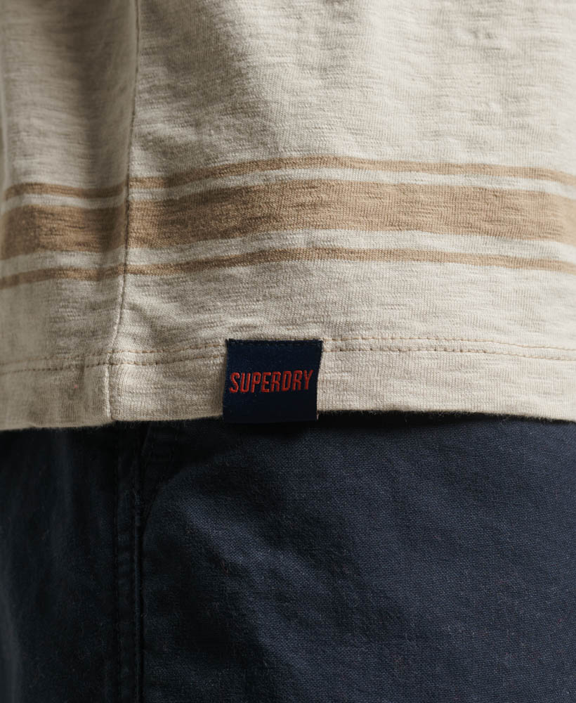 Relaxed Stripe T Shirt Sand Beige Stripe M1011722A 1AZ 3