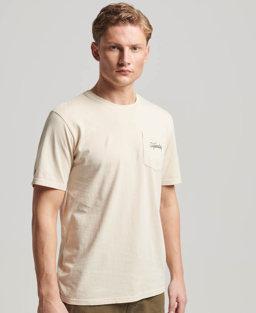 Tattoo Graphic T Shirt Light Stone Beige M1011784A 1LC 1