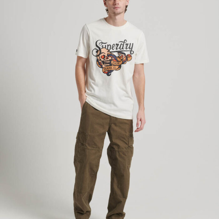 Tattoo Script Graphic T Shirt Off White M1011751A 71D 4