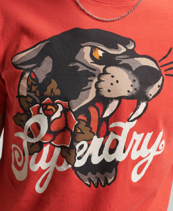 Tattoo Script Graphic T Shirt Soda Pop Red M1011751A 201 3