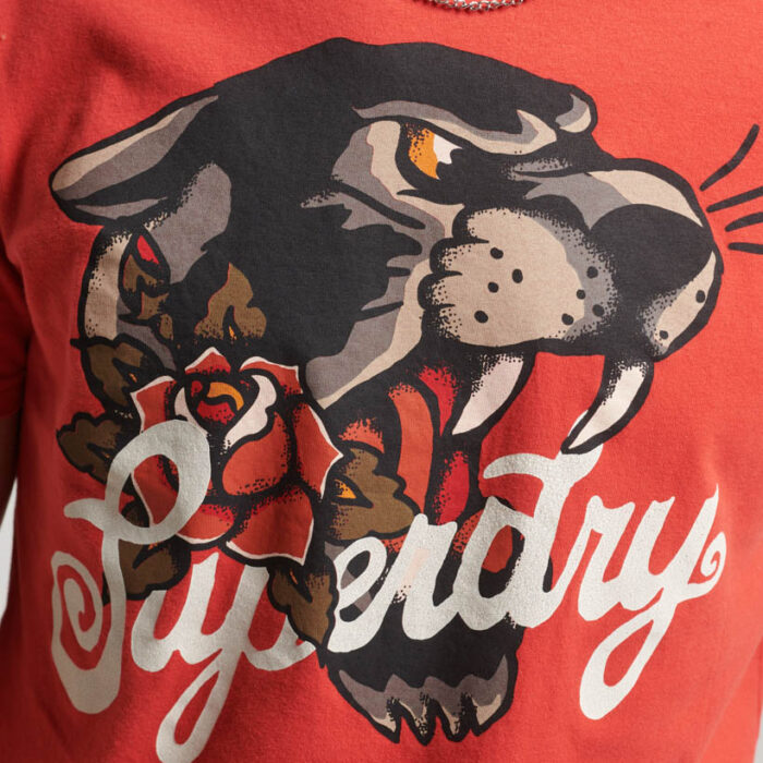 Tattoo Script Graphic T Shirt Soda Pop Red M1011751A 201 3