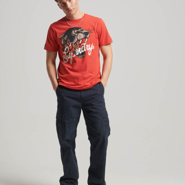 Tattoo Script Graphic T Shirt Soda Pop Red M1011751A 201 4