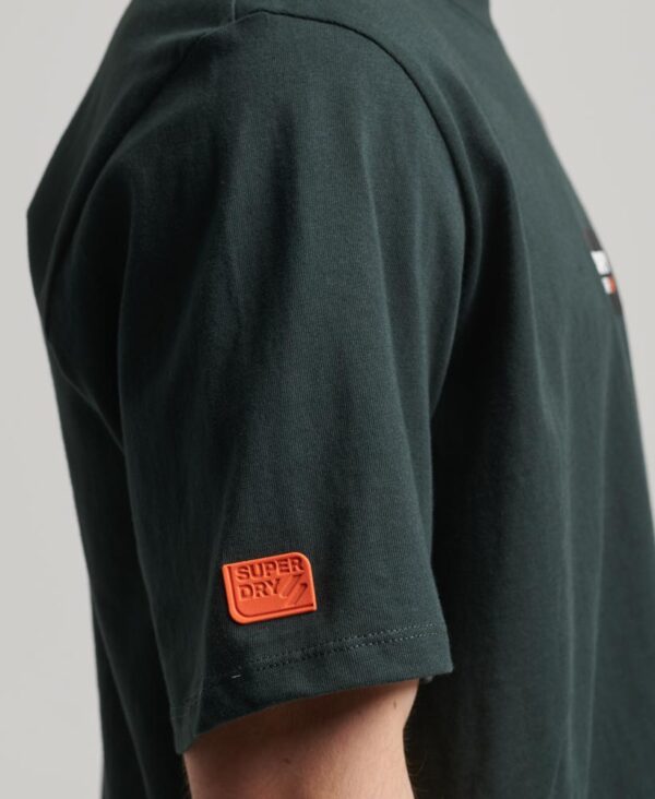 Tech Graphic Loose T Shirt Academy Dark Green M1011732A 3KO 3