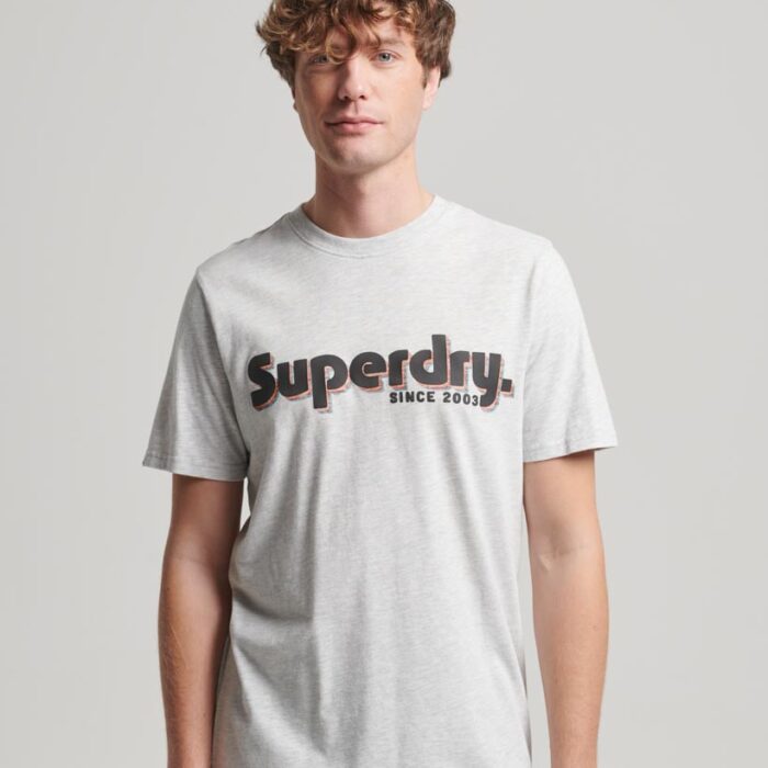 Terrain Logo Classic T Shirt Glacier Grey Marl M1011756A 5WB 1