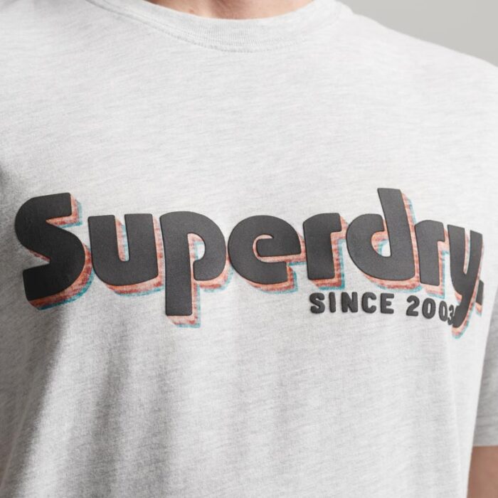 Terrain Logo Classic T Shirt Glacier Grey Marl M1011756A 5WB 2