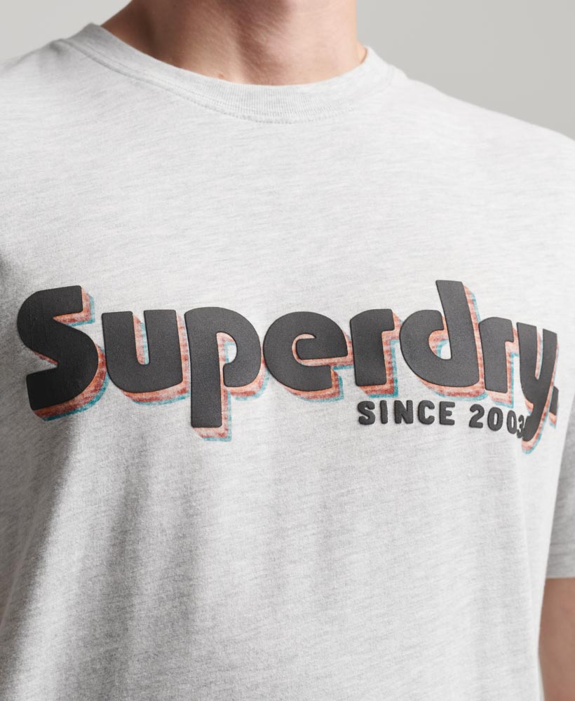 Terrain Logo Classic T Shirt Glacier Grey Marl M1011756A 5WB 2