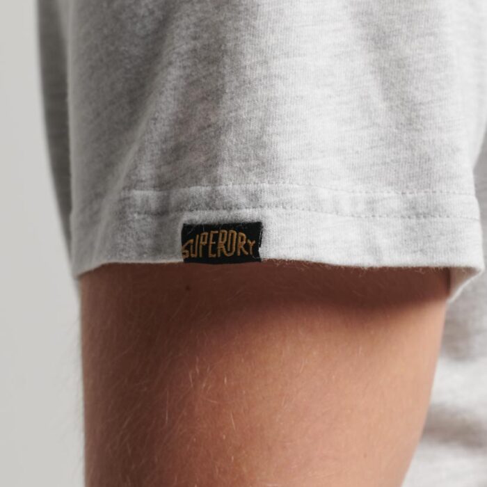 Terrain Logo Classic T Shirt Glacier Grey Marl M1011756A 5WB 3