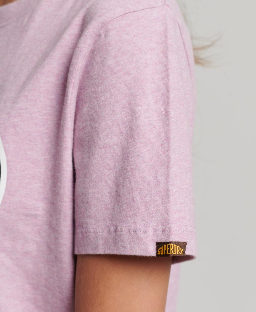 Travel Postcard Graphic T Shirt Vintage Purple Marl W1011261A 7DH 3