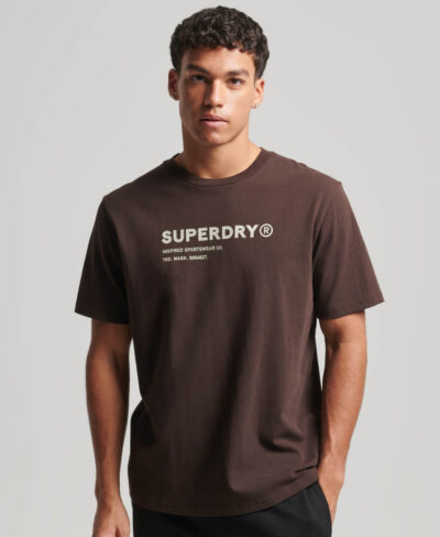 Utility Sport Logo Loose T Shirt Dark Oak Brown M1011733A 8PZ 1