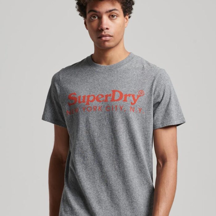 Venue Classic Logo T Shirt Jet Stream Grey Grindle M1011761A 1FG 1
