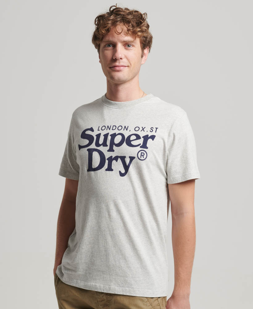 Venue Classic Logo T Shirt Quantico Grey Jaspe Marl M1011761A KGQ 1