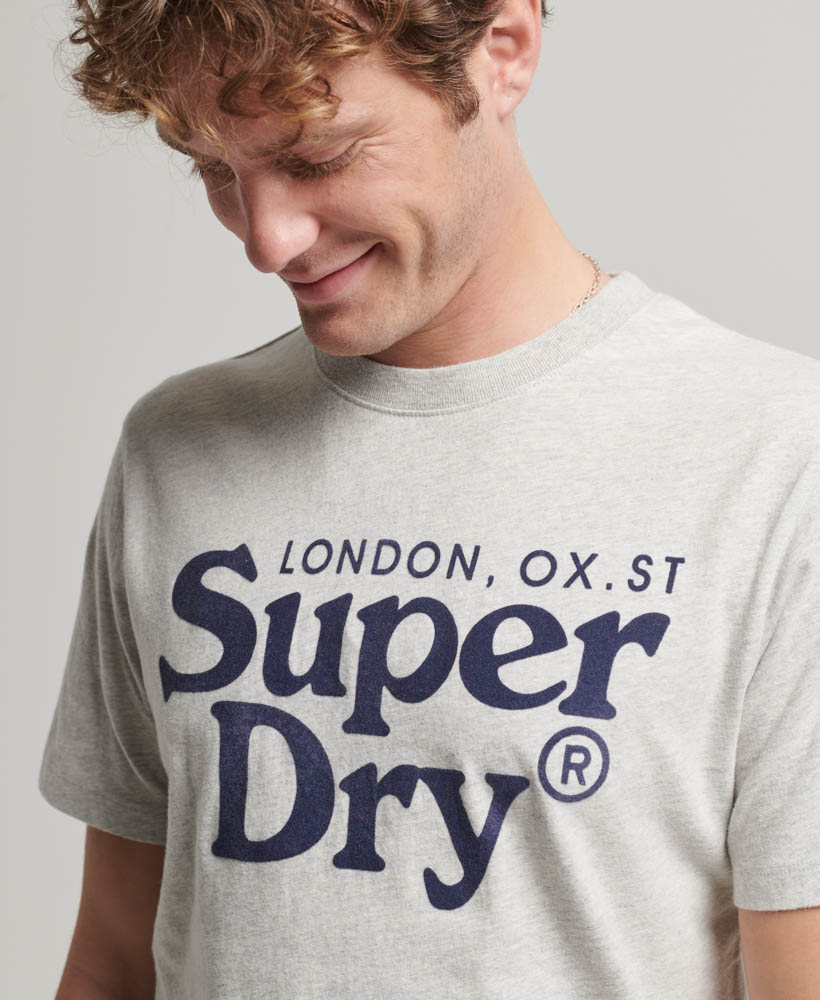 Venue Classic Logo T Shirt Quantico Grey Jaspe Marl M1011761A KGQ 2