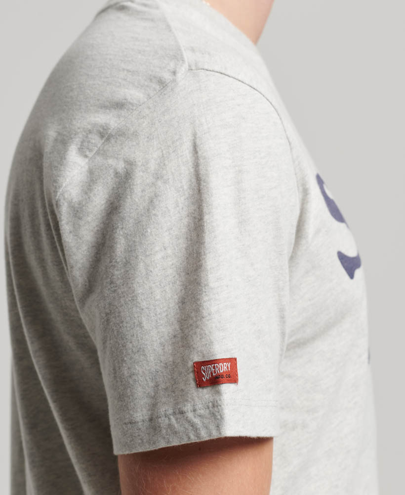 Venue Classic Logo T Shirt Quantico Grey Jaspe Marl M1011761A KGQ 3