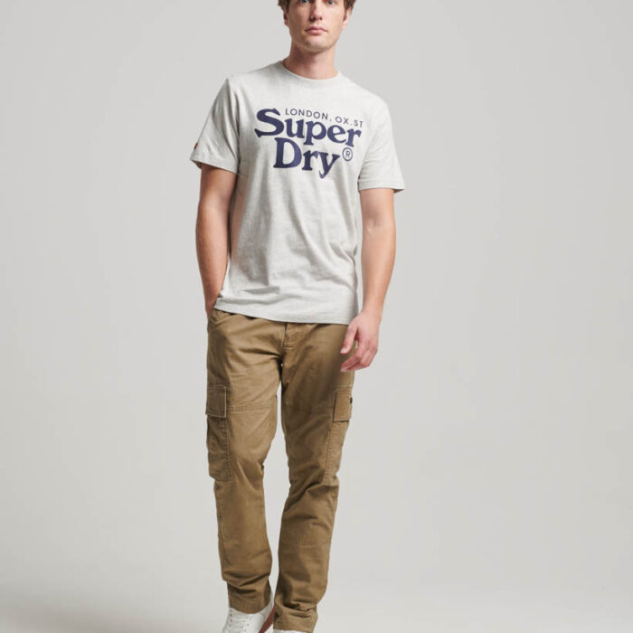 Venue Classic Logo T Shirt Quantico Grey Jaspe Marl M1011761A KGQ 4