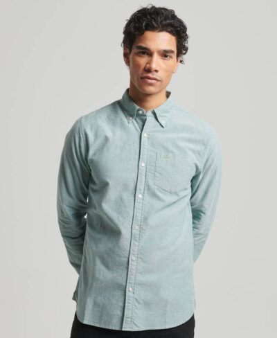 Washed Oxford Shirt Emerald Green M4010653A VZ7 1