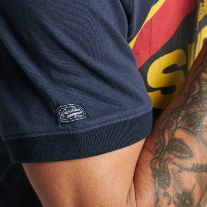 Workwear Gasoline Logo T Shirt French Navy Eclipse Navy M1011753A UHQ 2