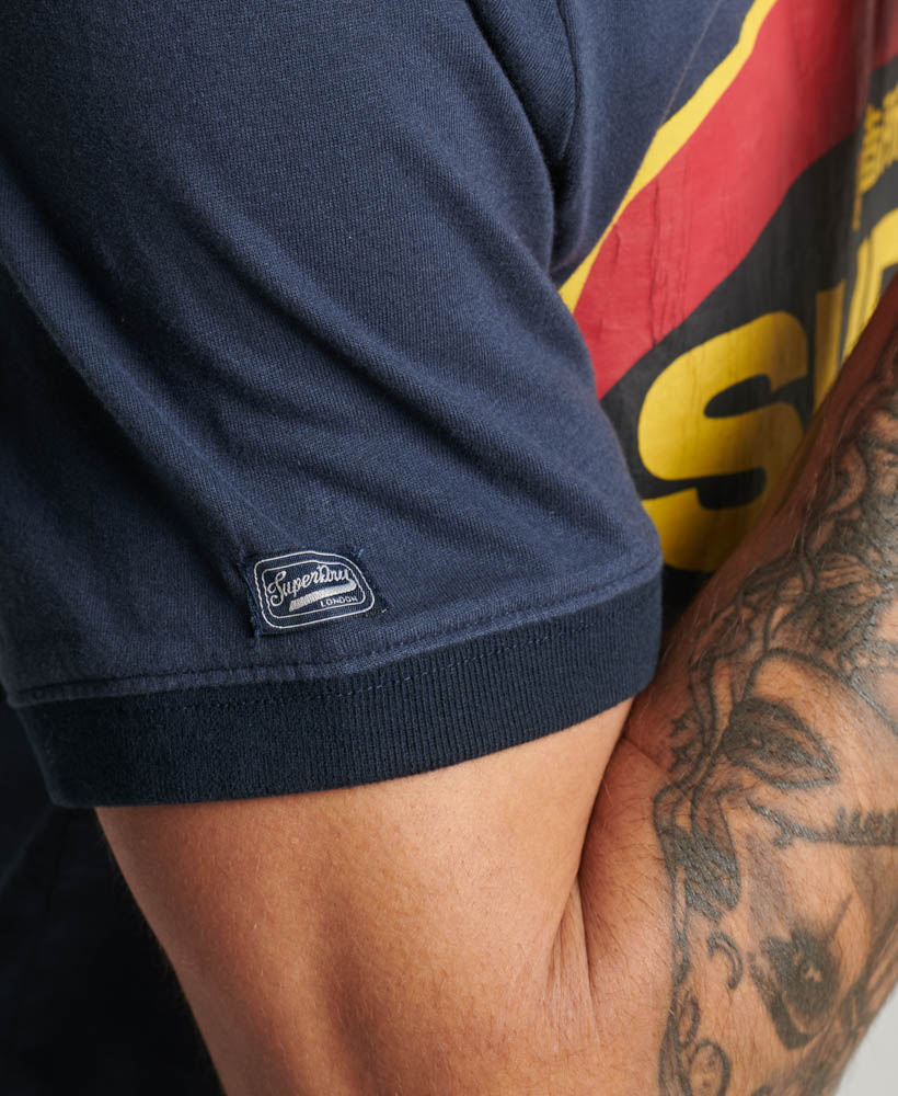 Workwear Gasoline Logo T Shirt French Navy Eclipse Navy M1011753A UHQ 2