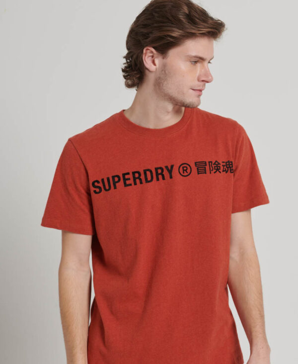 Workwear Logo Vintage T Shirt Americana Orange Marl M1011758A 1AS 1