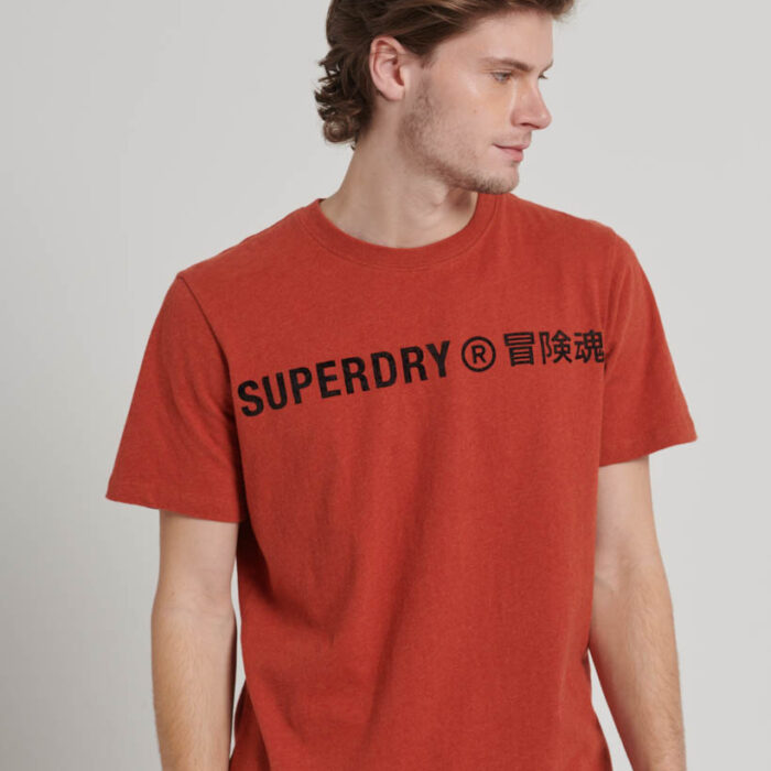 Workwear Logo Vintage T Shirt Americana Orange Marl M1011758A 1AS 1