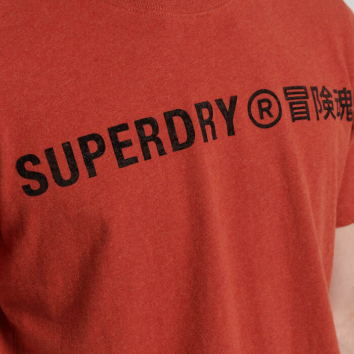 Workwear Logo Vintage T Shirt Americana Orange Marl M1011758A 1AS 2