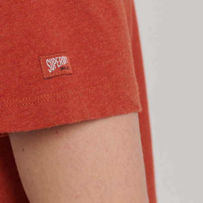 Workwear Logo Vintage T Shirt Americana Orange Marl M1011758A 1AS 3