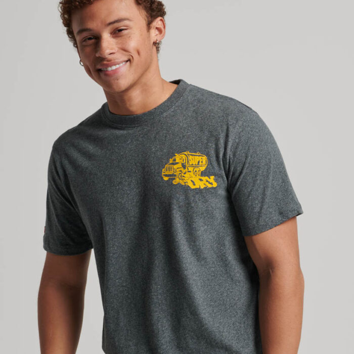 Workwear Trade Graphic T shirt Asphalt Grey Grit M1011773A 8RJ 1
