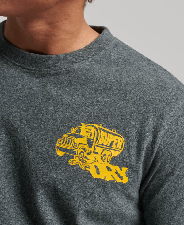 Workwear Trade Graphic T shirt Asphalt Grey Grit M1011773A 8RJ 2