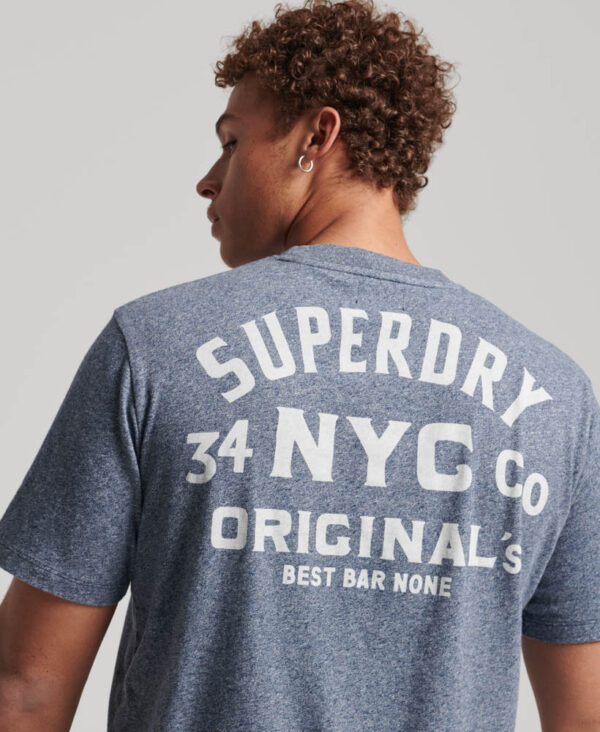 Workwear Trade Graphic T shirt Frosted Navy Grit M1011773A 5WU 4