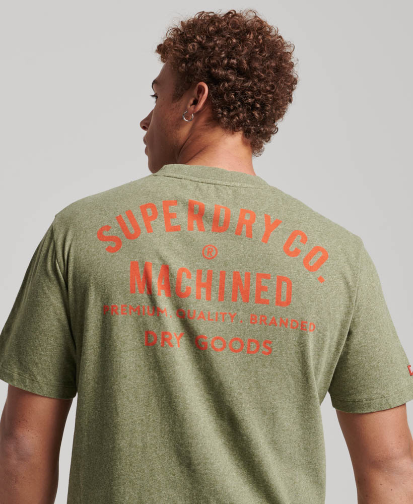 Workwear Trade Graphic T shirt Hushed Olive Grit M1011773A 5WY 4