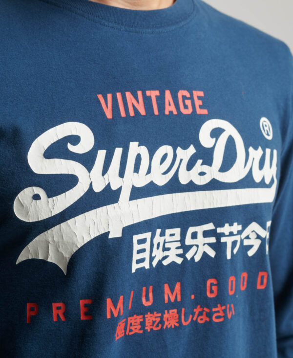 Classic Graphic Logo Long Sleeve Top Blue Bottle M6010782A 92N 2