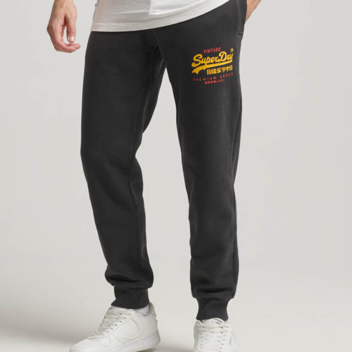 Classic Vintage Logo Heritage Joggers Washed Black M7011096A AFB 1