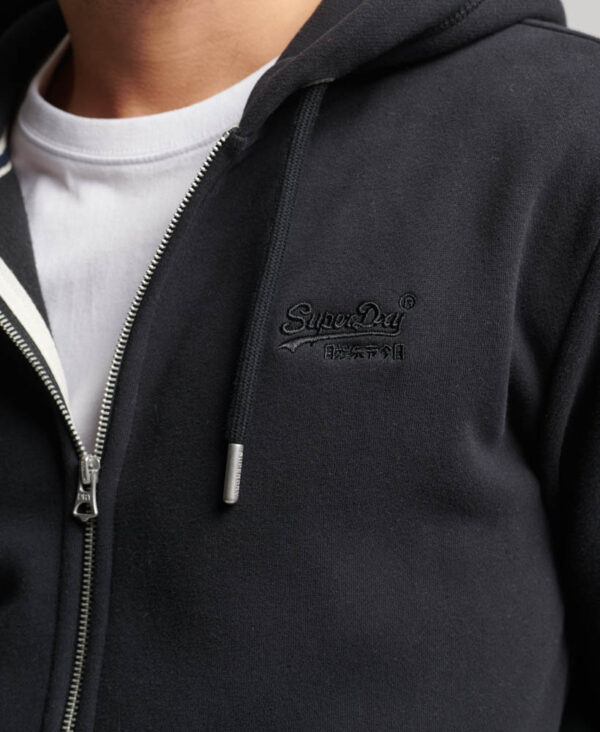 Essential Logo Zip Hoodie Black M2013116A 02A 2
