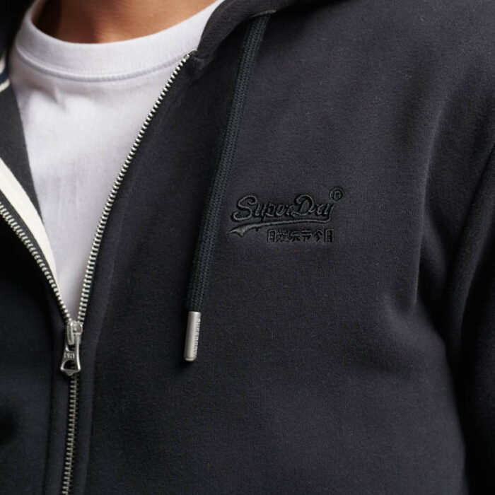 Essential Logo Zip Hoodie Black M2013116A 02A 2
