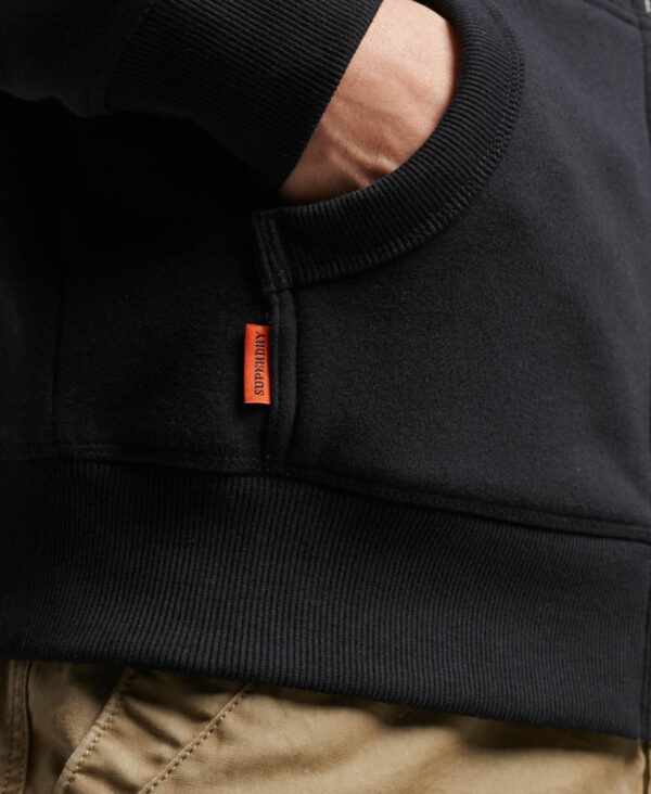Essential Logo Zip Hoodie Black M2013116A 02A 3